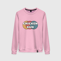 Женский свитшот Chicken gun круги