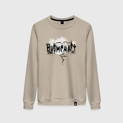 Свитшот хлопковый женский Бушкрафт - навигация, цвет: миндальный