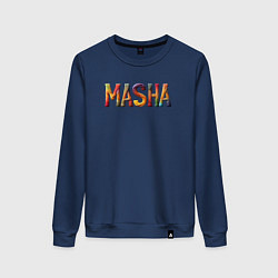 Свитшот хлопковый женский Masha yarn, цвет: тёмно-синий