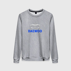 Свитшот хлопковый женский Daewoo sport auto logo, цвет: меланж