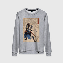 Женский свитшот Самурай Юкугава Сэмпэй Мурэнори: портреты укиё-э 4