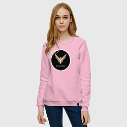Свитшот хлопковый женский Дом Атрейдесов из Дюна, цвет: светло-розовый — фото 2