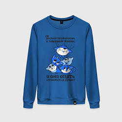 Женский свитшот Только привыкаешь к хорошей жизни