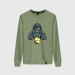 Женский свитшот Астронавт и планета