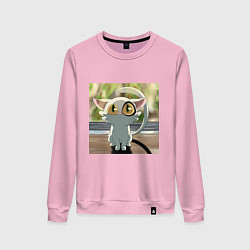 Свитшот хлопковый женский Судзумэ закрывающая двери Дайджин, цвет: светло-розовый