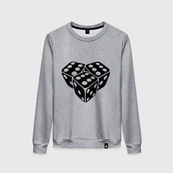 Женский свитшот Игральные кубики