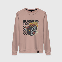 Женский свитшот Горящая покрышка