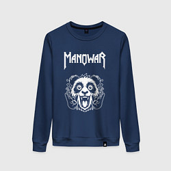 Женский свитшот Manowar rock panda