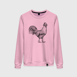 Женский свитшот Новогодний петух