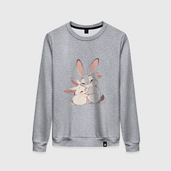 Женский свитшот Зайки обнимайки