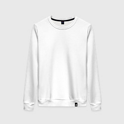 Свитшот хлопковый женский Первый мотосезон девушкам, цвет: белый