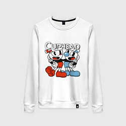 Женский свитшот Cuphead and Mugman