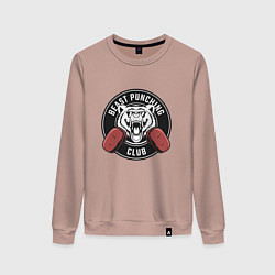 Женский свитшот Клуб зверского удара