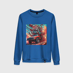 Свитшот хлопковый женский M Truck 2124, цвет: синий