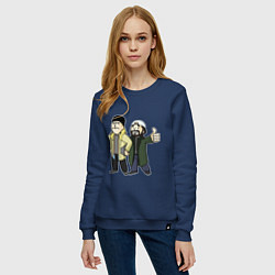 Свитшот хлопковый женский Vault Jay and silent Bob, цвет: тёмно-синий — фото 2