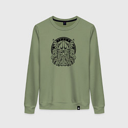 Женский свитшот Мифический скандинавский бог Один