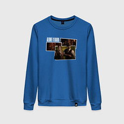 Свитшот хлопковый женский Emily and Edward - Alone in the dark, цвет: синий