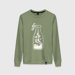 Женский свитшот Космос в бутылочке