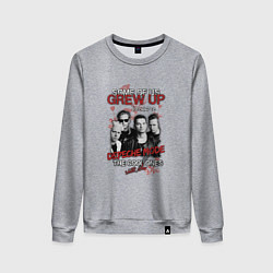 Свитшот хлопковый женский Depeche Mode - Grew up, цвет: меланж