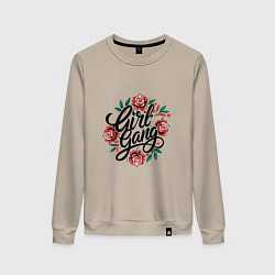 Женский свитшот Girl Gang с розами
