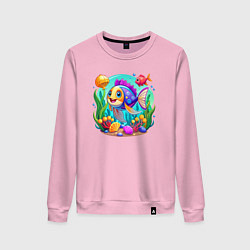 Женский свитшот Яркий подводный мир