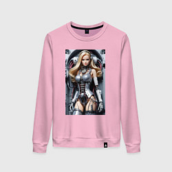 Женский свитшот Cyber sexy Barbie - ai art fantasy
