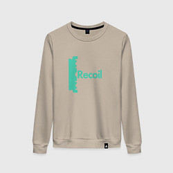 Свитшот хлопковый женский Recoil - Alan from depeche mode project, цвет: миндальный