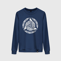 Женский свитшот Вороны одина в символике