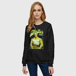 Свитшот хлопковый женский JoJo - Shrek, цвет: черный — фото 2