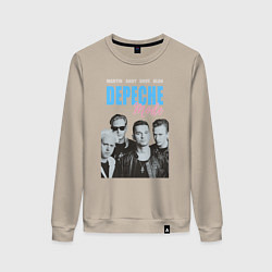 Свитшот хлопковый женский Depeche Mode Vintage, цвет: миндальный