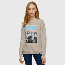 Свитшот хлопковый женский Depeche Mode Vintage, цвет: миндальный — фото 2