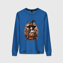 Женский свитшот Колдунья с тыквами