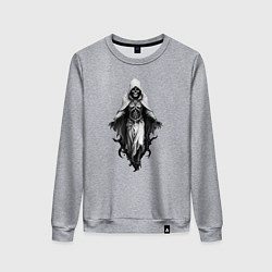 Женский свитшот Скелет в белой мантии