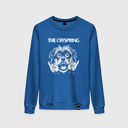 Свитшот хлопковый женский The Offspring rock dog, цвет: синий