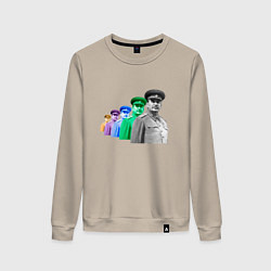 Женский свитшот Pop art товарищ Сталин