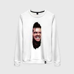 Свитшот хлопковый женский А вот и Джонни из фильма Сияние, цвет: белый