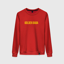 Свитшот хлопковый женский Golden baba, цвет: красный