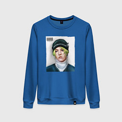 Свитшот хлопковый женский G Dragon Big bang, цвет: синий