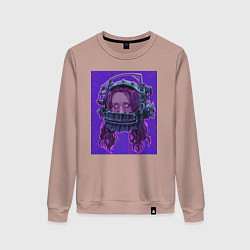 Свитшот хлопковый женский Аманда Янг, цвет: пыльно-розовый