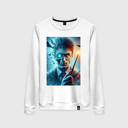 Женский свитшот Harry Potter - wizard with magic stick