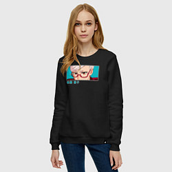 Свитшот хлопковый женский Сэико Аясэ, цвет: черный — фото 2