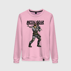 Свитшот хлопковый женский Snake Solid soldier, цвет: светло-розовый