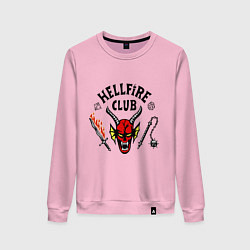 Женский свитшот Stranger things - hellfire club