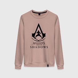 Свитшот хлопковый женский Assassins Shadow, цвет: пыльно-розовый