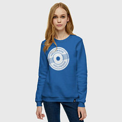 Свитшот хлопковый женский USA Hollywood, цвет: синий — фото 2