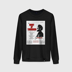 Свитшот хлопковый женский The weeknd постер, цвет: черный