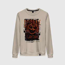 Свитшот хлопковый женский Пеклопёс DogDay из Poppy Playtime, цвет: миндальный