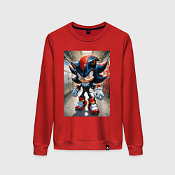 Женский свитшот Ежик Шедоу стоит в коридоре