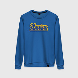 Свитшот хлопковый женский Warriors - Golden State, цвет: синий