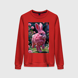 Женский свитшот Кролик из роз